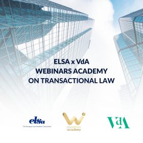 ELSA x VdA Webinars Academy on Transactional Law